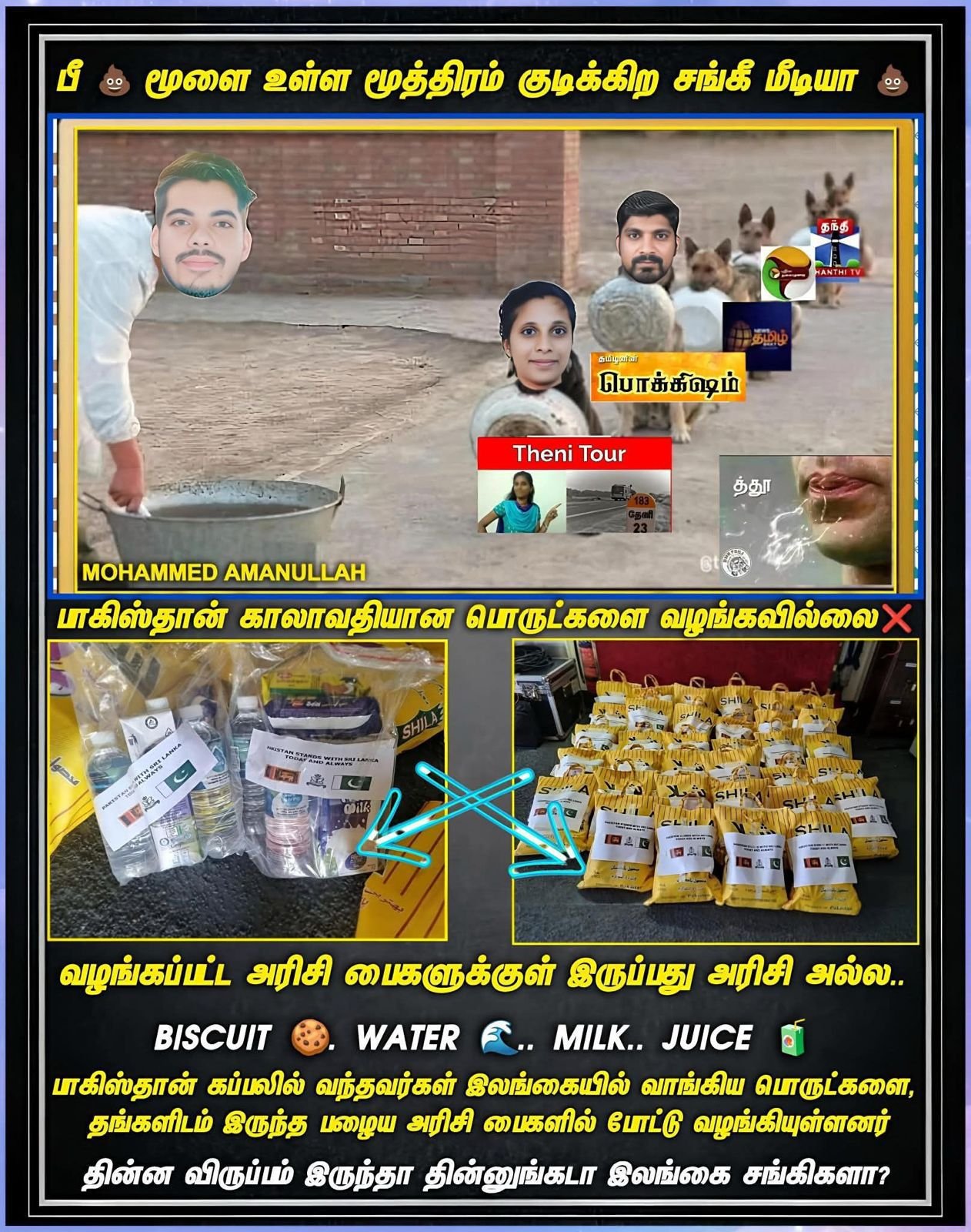 Trolling post containing disinformation